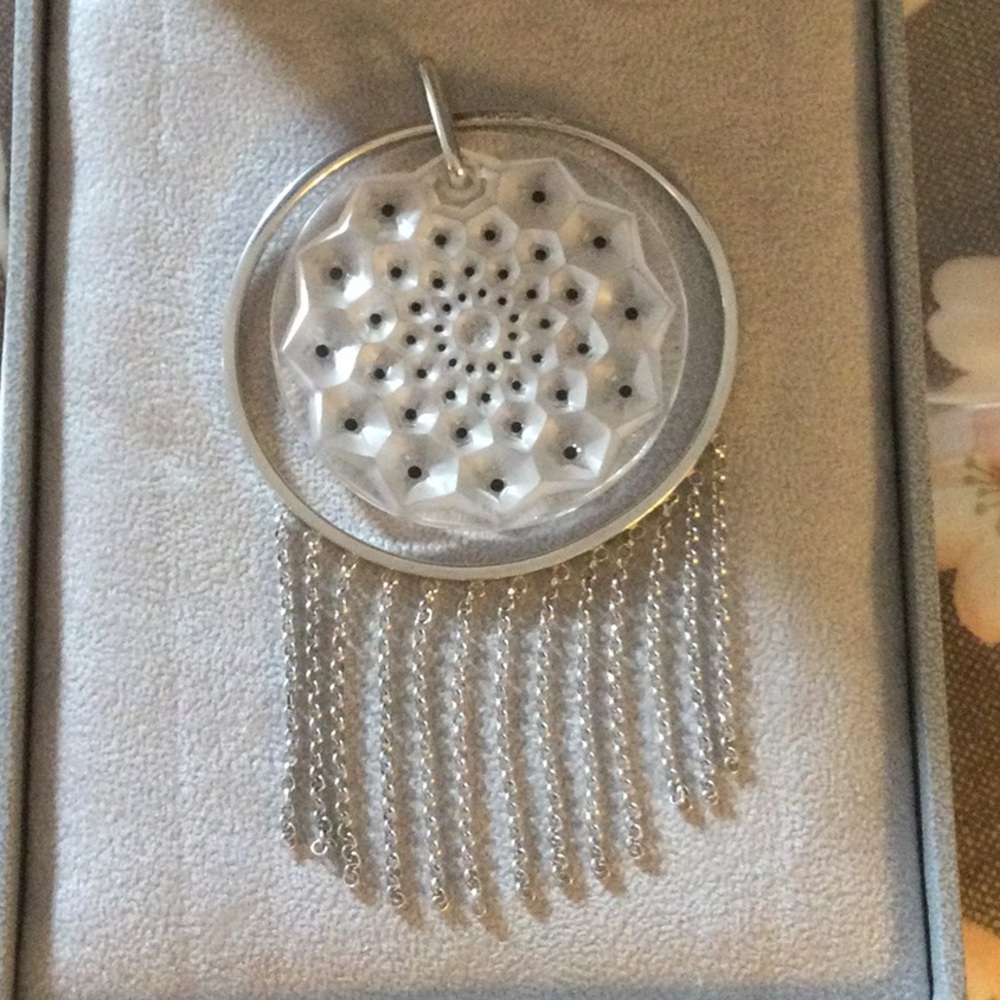 Lalique Cactus De Lalique Madallion Pendant - Picture 8 of 9